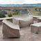Modern Leisure Garrison Stackable/High Back Bar Chair Cover, Waterproof, 27 in. L x 27 in. W x 49 in. H, Sandstone 3076 - alternate 7